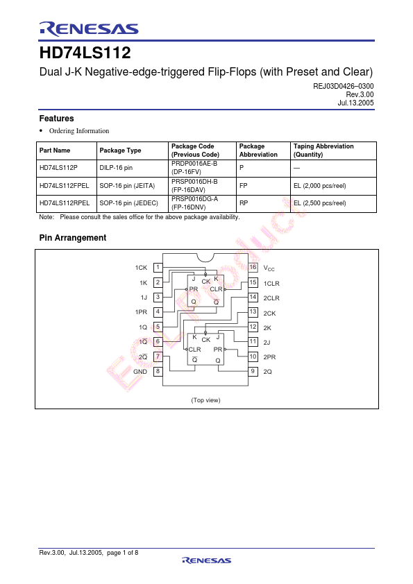 HD74LS112P