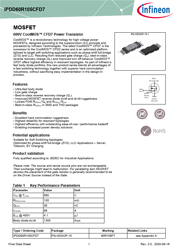 IPDD60R105CFD7