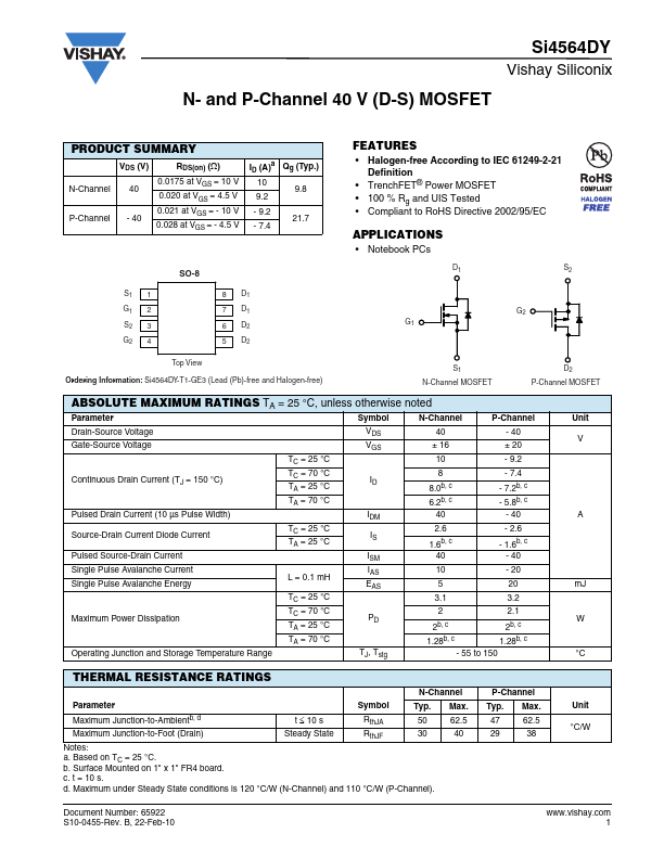 SI4564DY