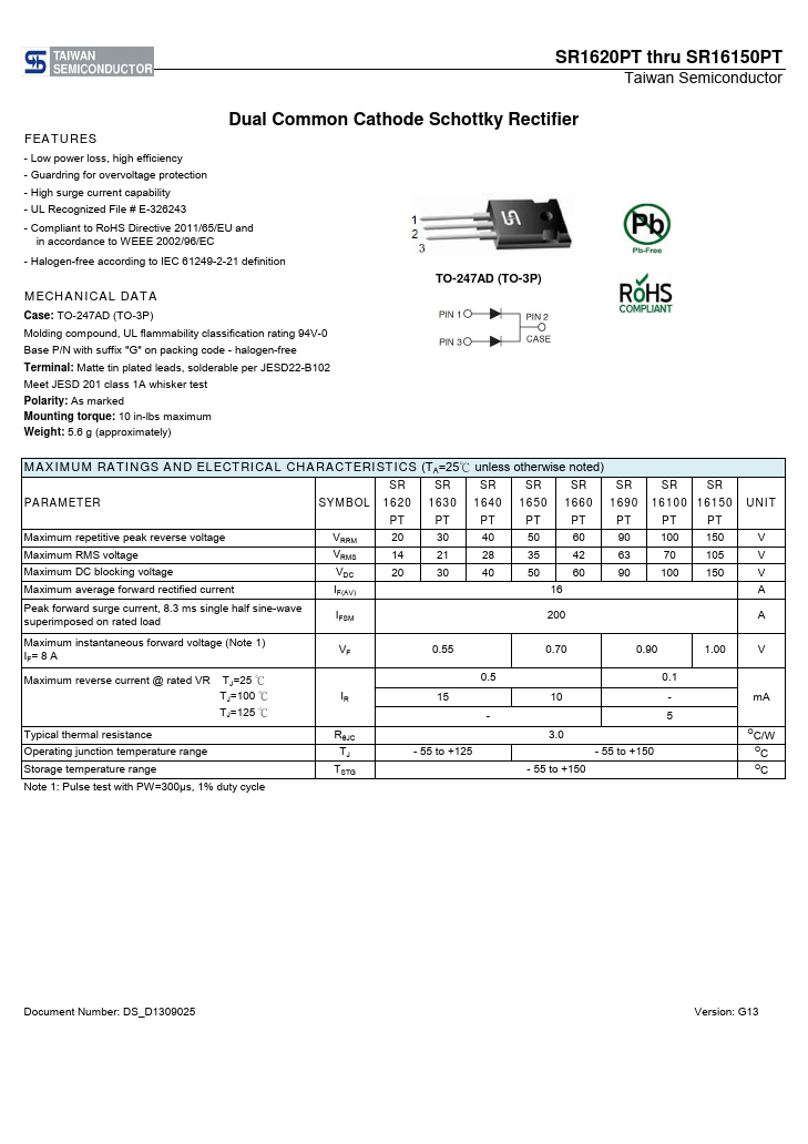 SR1630PT