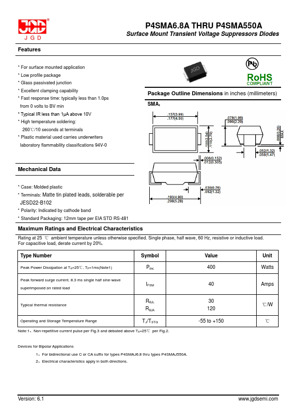 P4SMA350CA