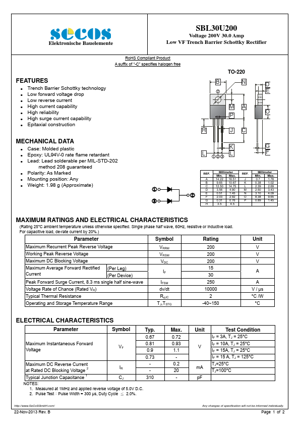 SBL30U200