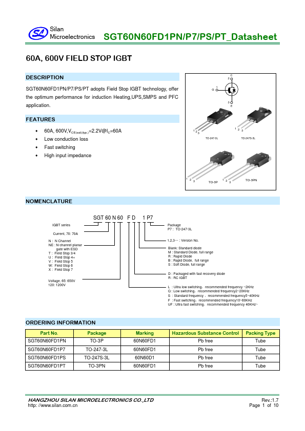 SGT60N60FD1PT
