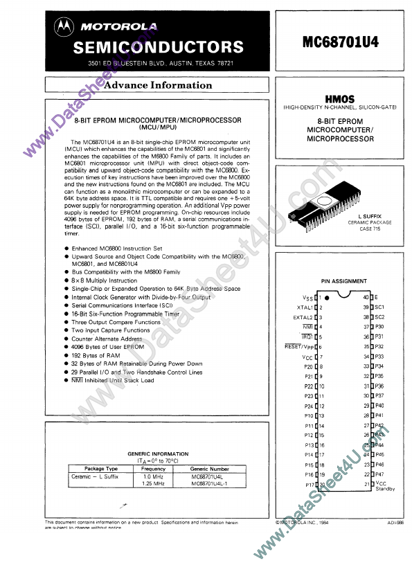 MC68701U4