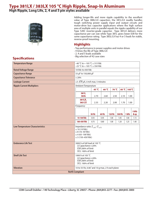 381LX101M450H032