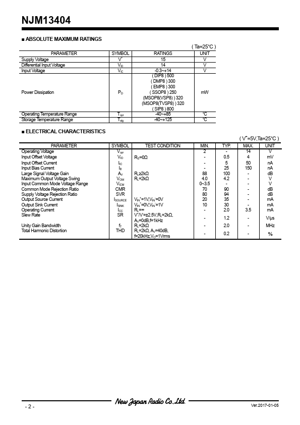 NJM13404E