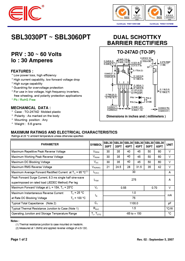 SBL3035PT