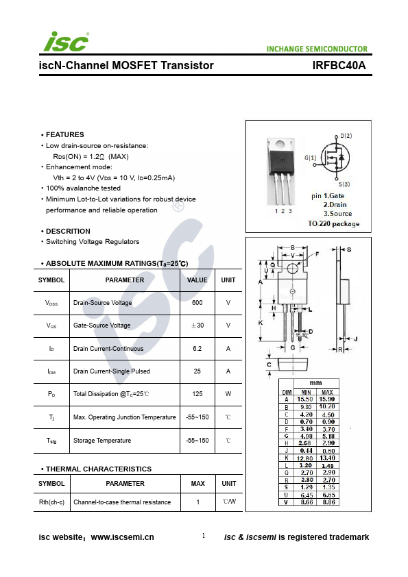 IRFBC40A