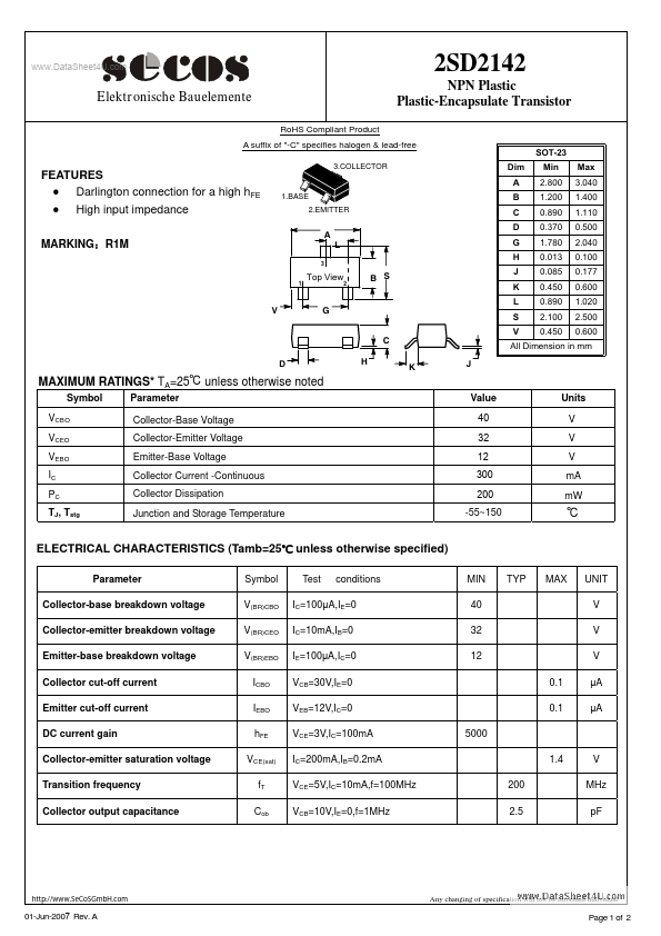 2SD2142