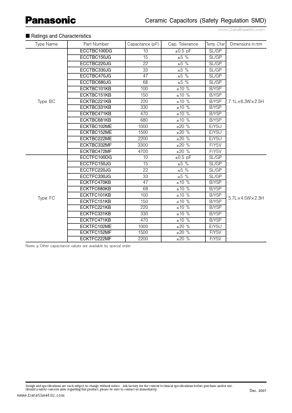 ECCTFC330JG