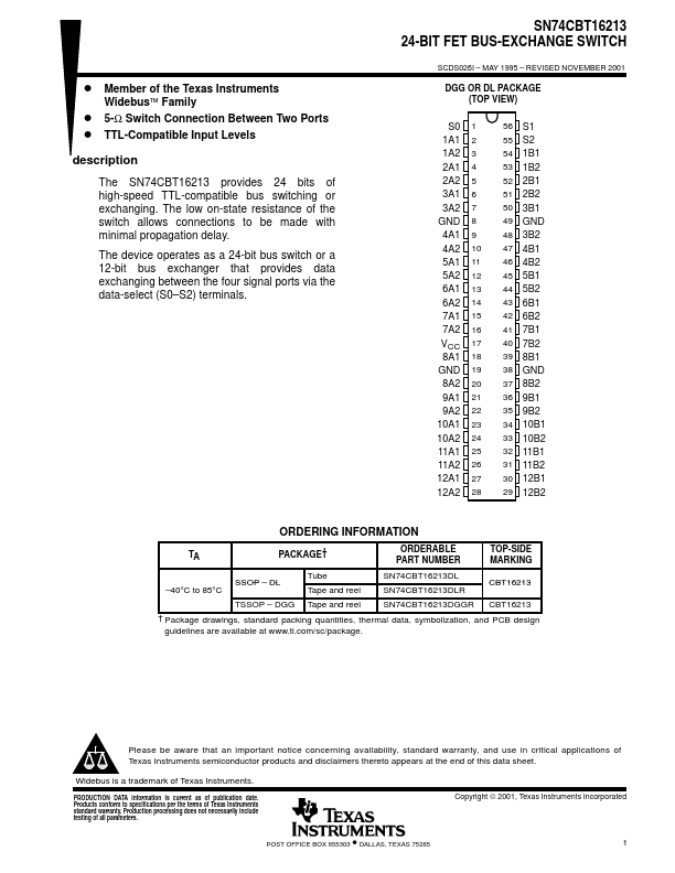 SN74CBT16213