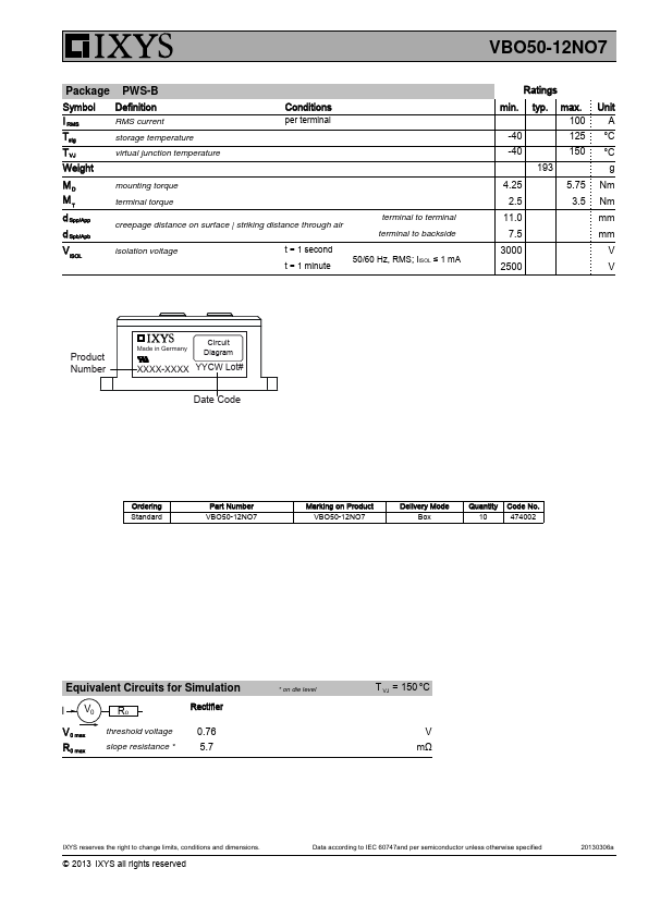 VBO50-12NO7