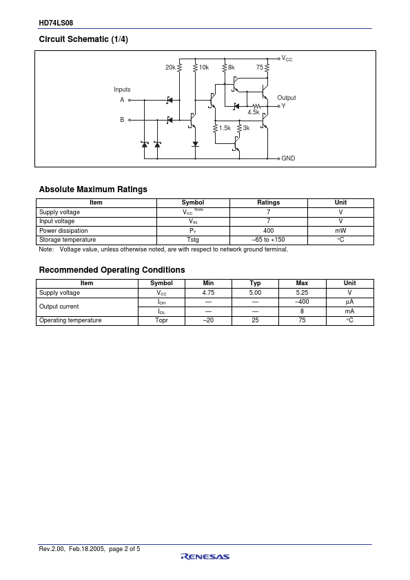 HD74LS08P