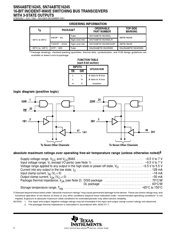 SN74ABTE16245