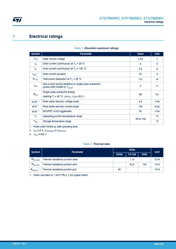 STU7N80K5