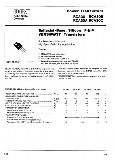 RCA30A