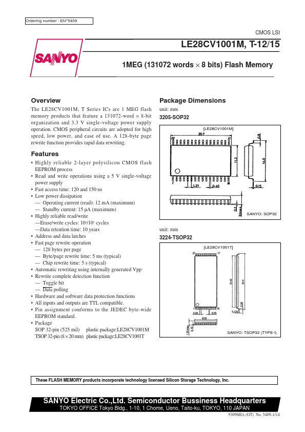 LE28CV1001T-12