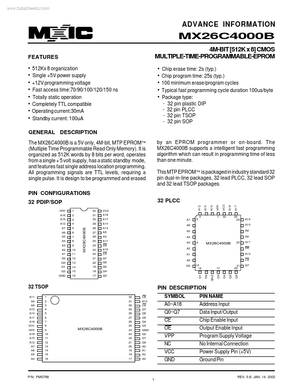 MX26C4000B