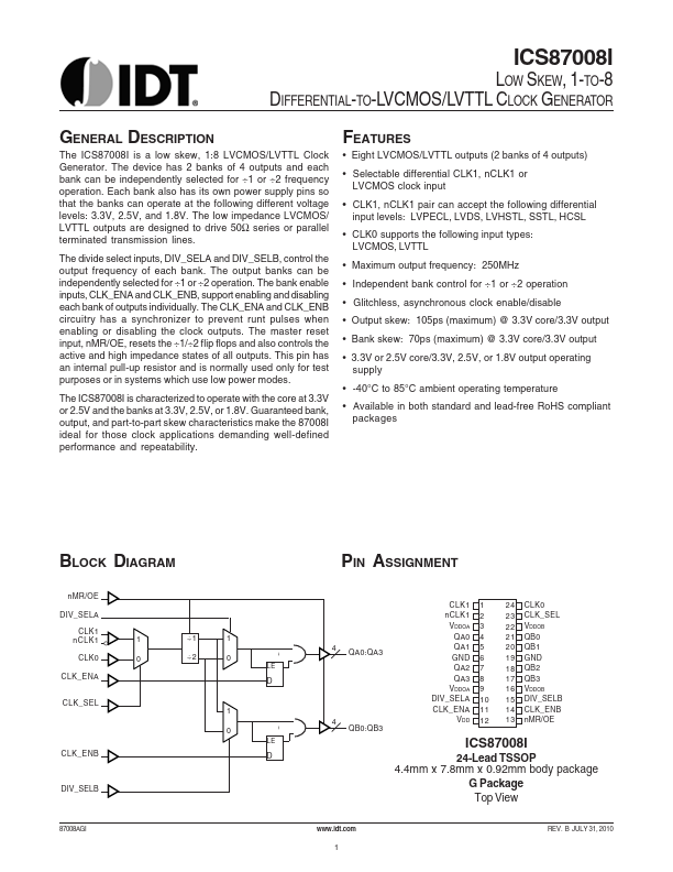 ICS87008I