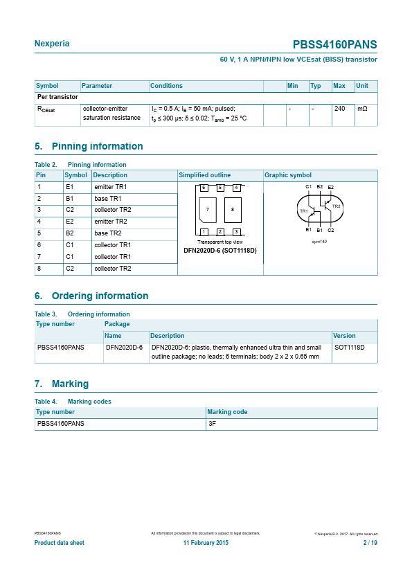 PBSS4160PANS