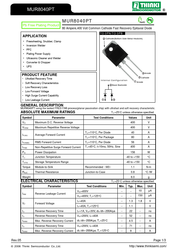 MUR8040PT