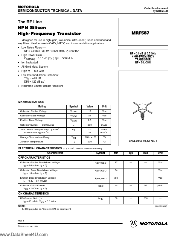 MRF587