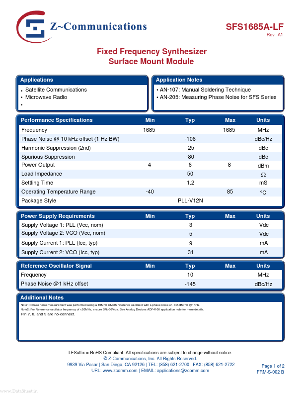 SFS1685A-LF