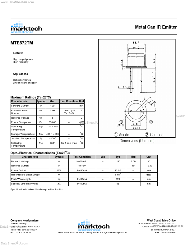 MTE872TM