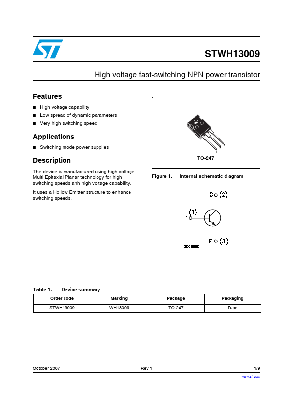 STWH13009