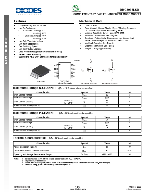 DMC3036LSD