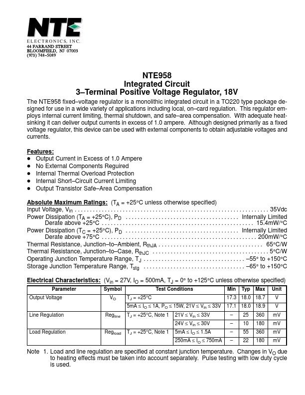 NTE958