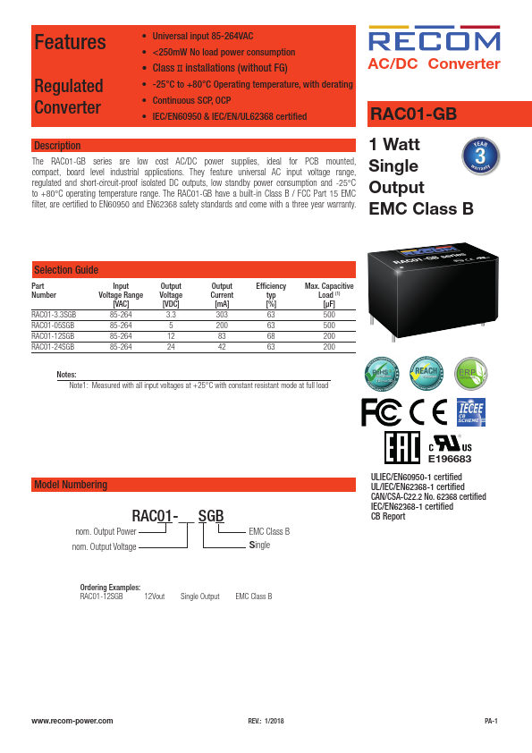 RAC01-05SGB