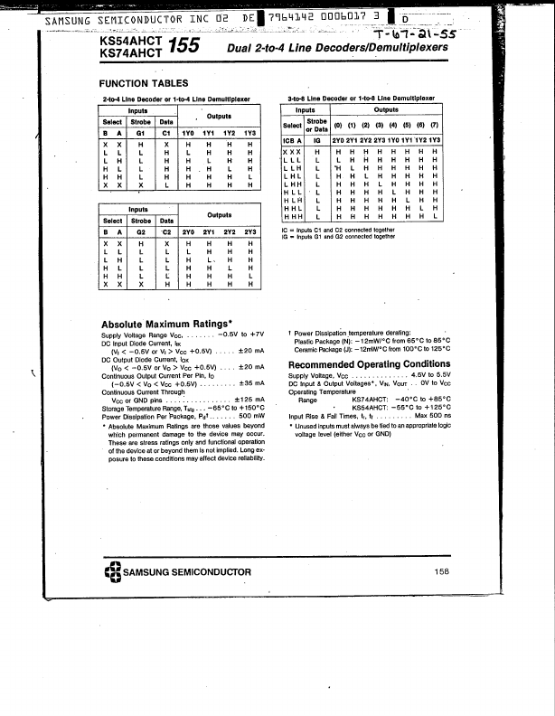 KS74AHCT155