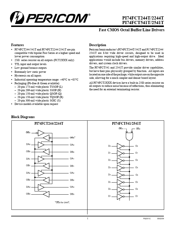 PI74FCT541ATL