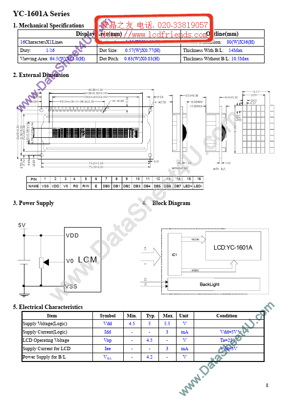 YC-1601A