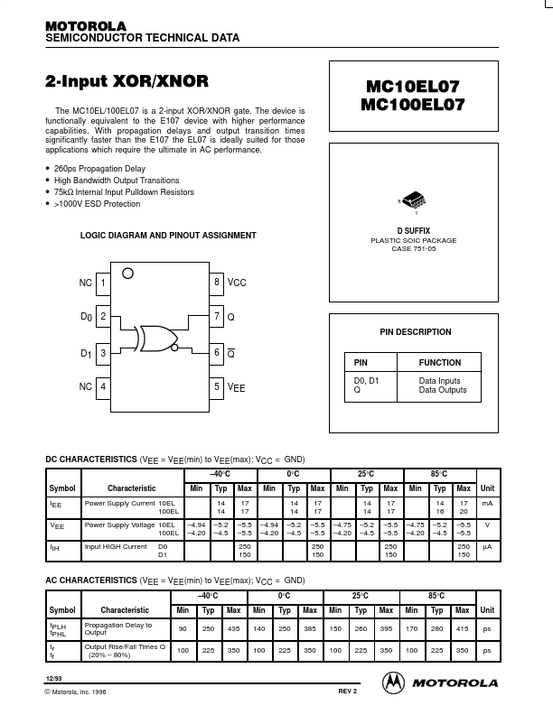 MC10EL07