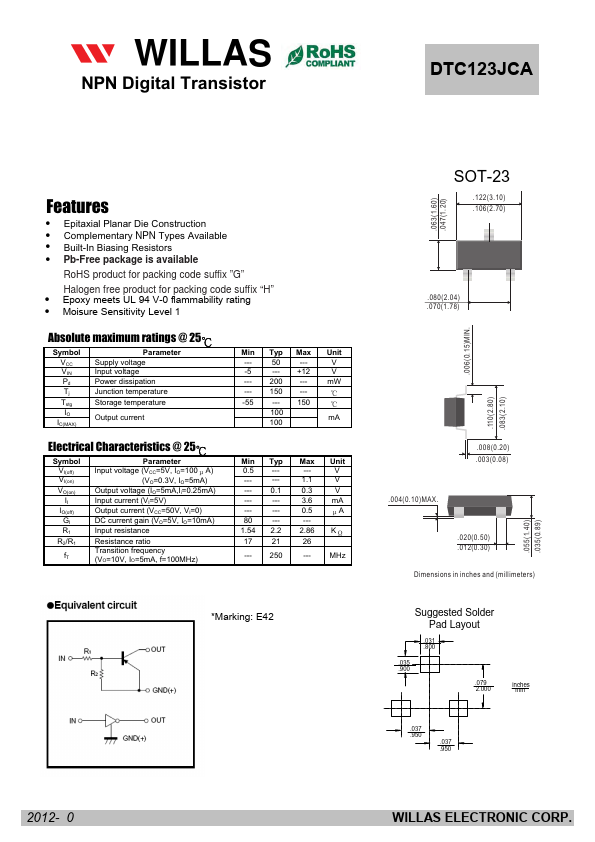 DTC123JCA