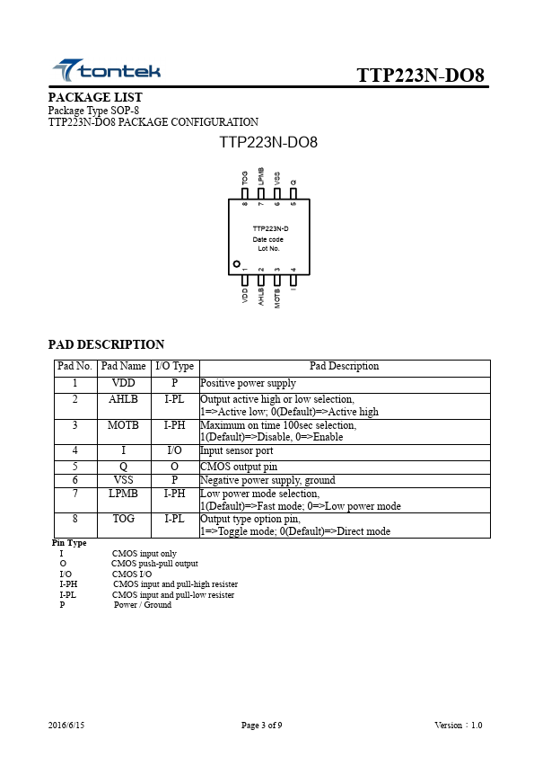 TTP223N-DO8