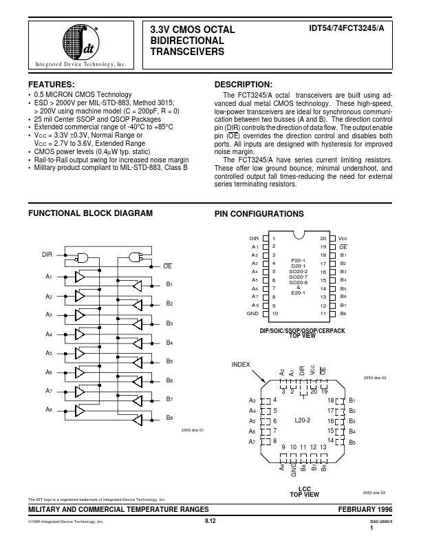 IDT54FCT3245A