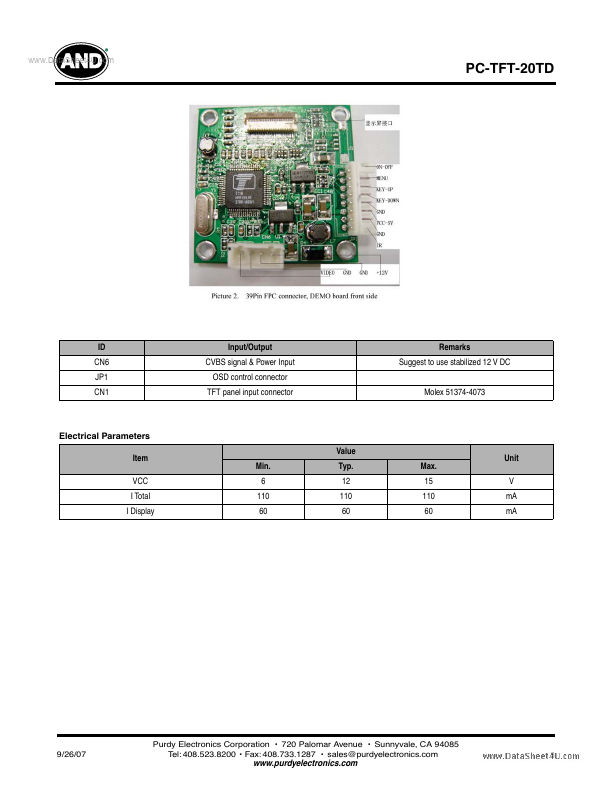 PC-TFT-20TD