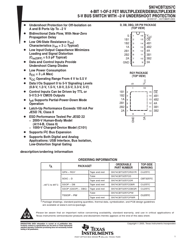 SN74CBT3257C