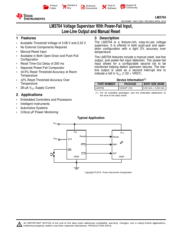 LM3704