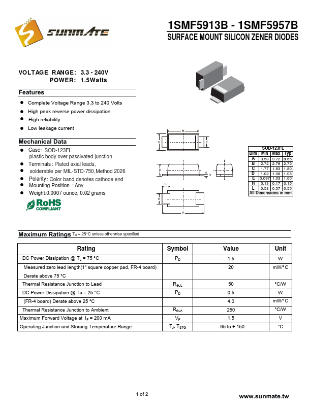 1SMF5916B