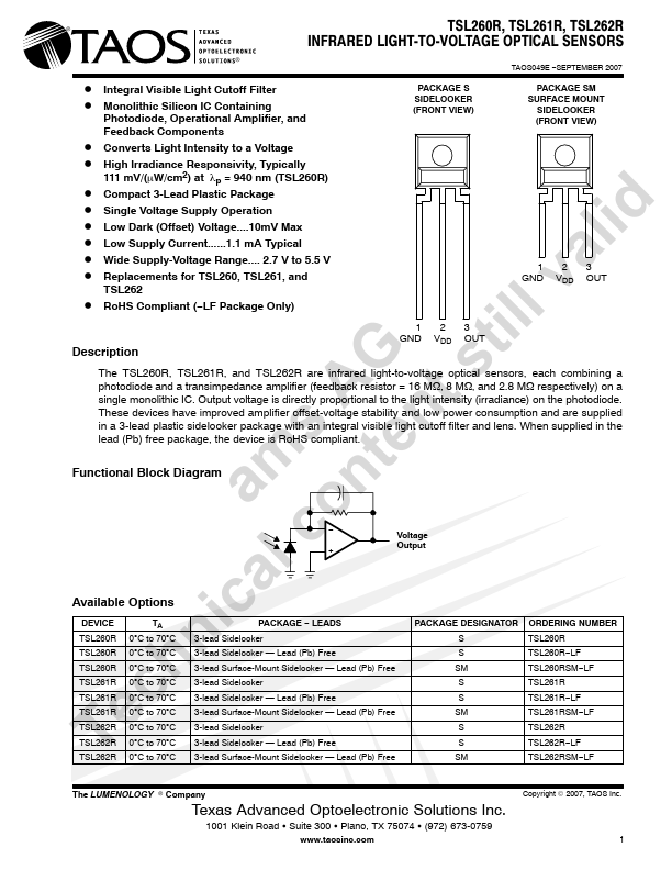 TSL260R