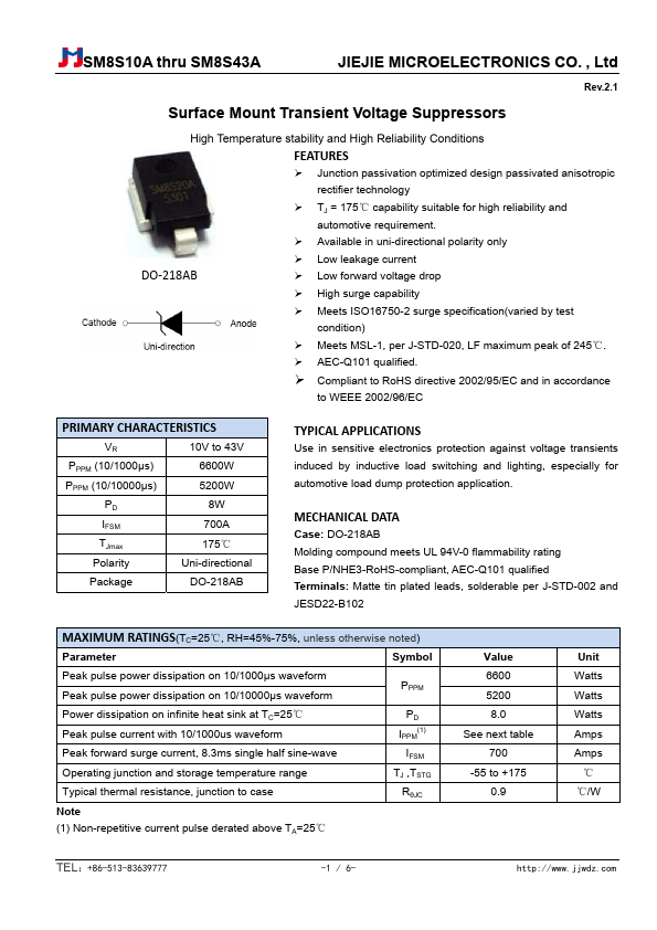 SM8S26A