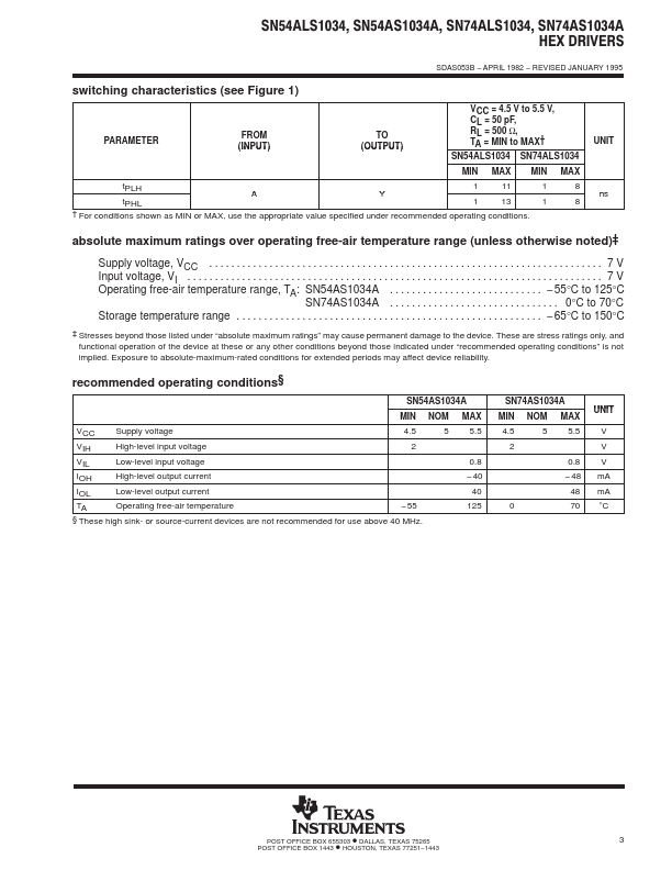 SN74AS1034A