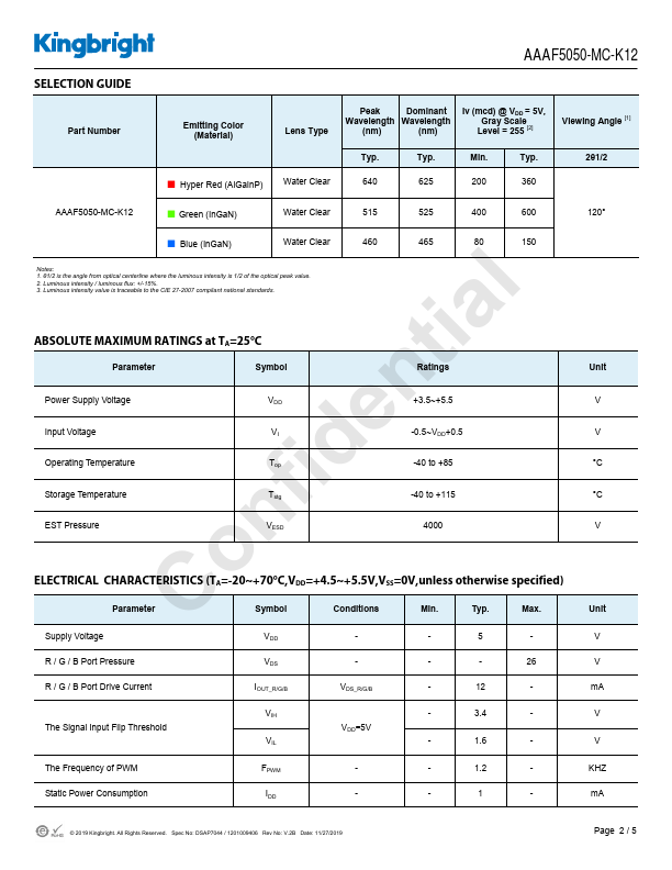 AAAF5050-MC-K12