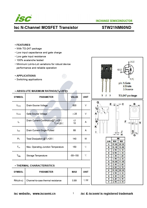 STW21NM60ND