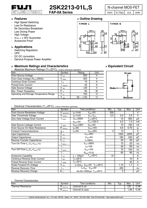 2SK2213-01L