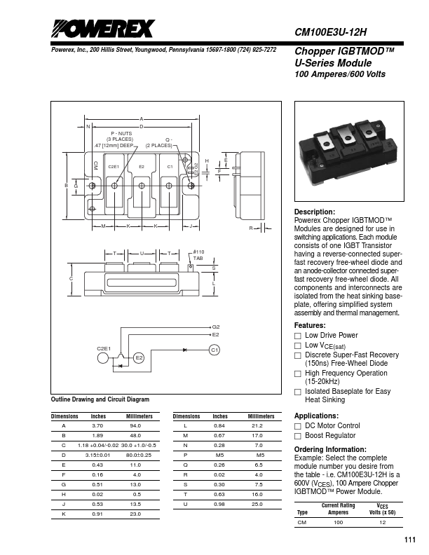 CM100E3U-12H